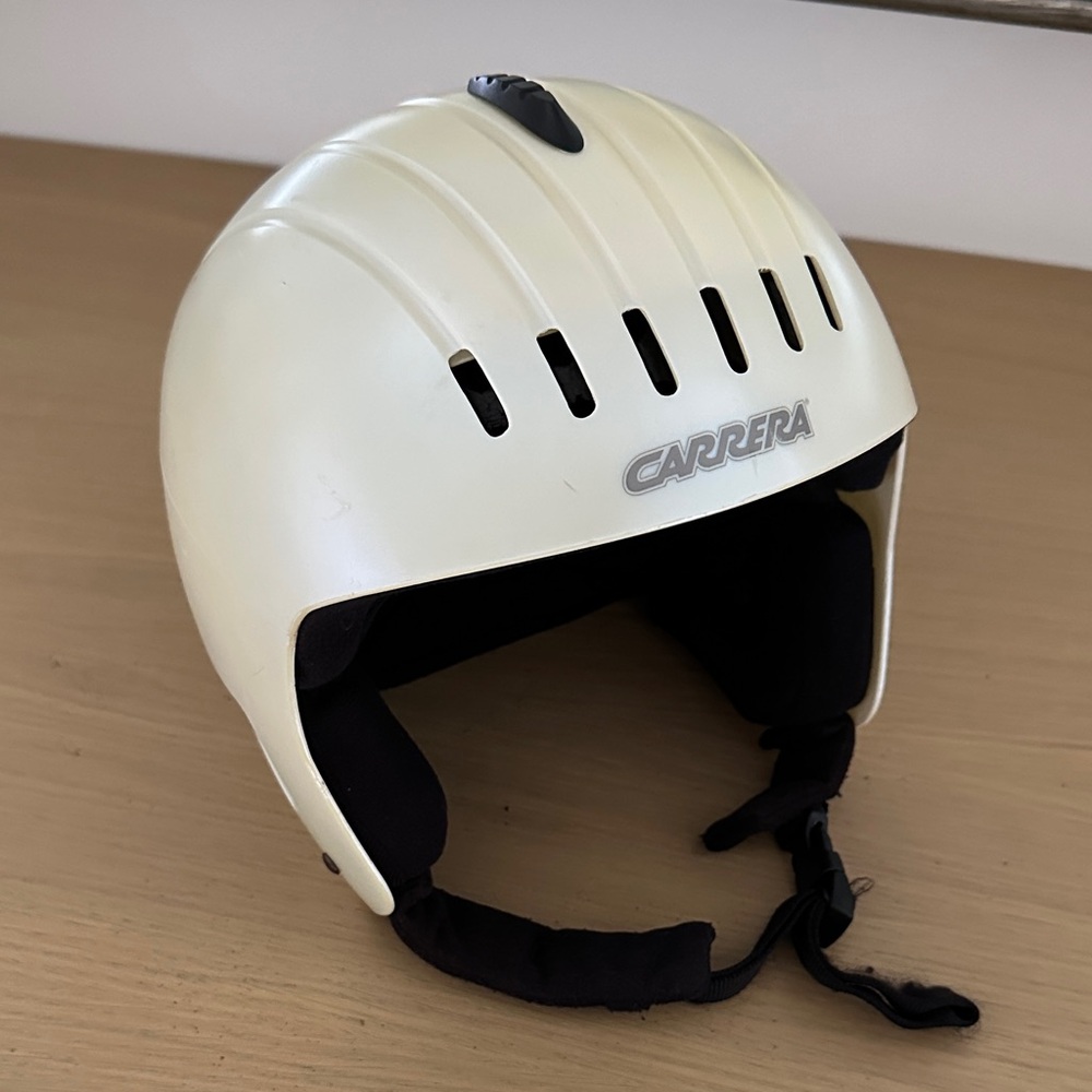 Carrera Pearl White Ski and Snowboard Helmet